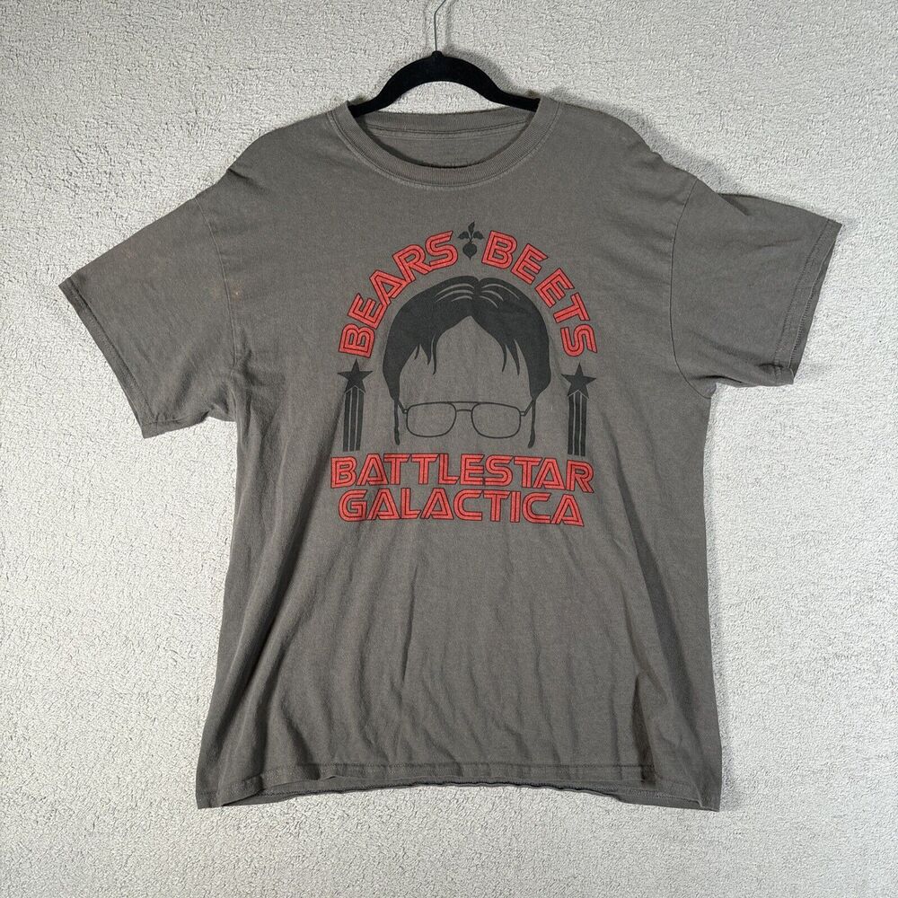 The Office T Shirt Men’s Size L Bears‎ Beets Battlestar Galactica Dwight Graphic